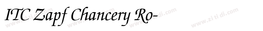 ITC Zapf Chancery Ro字体转换